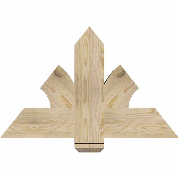Ekena Millwork Redmond Rough Sawn Timber Gable Bracket, Douglas Fir, 36"W x 23"H x 4"D x 6"F, 15/12 Pitch GBW036X23X0406RED00RDF - main